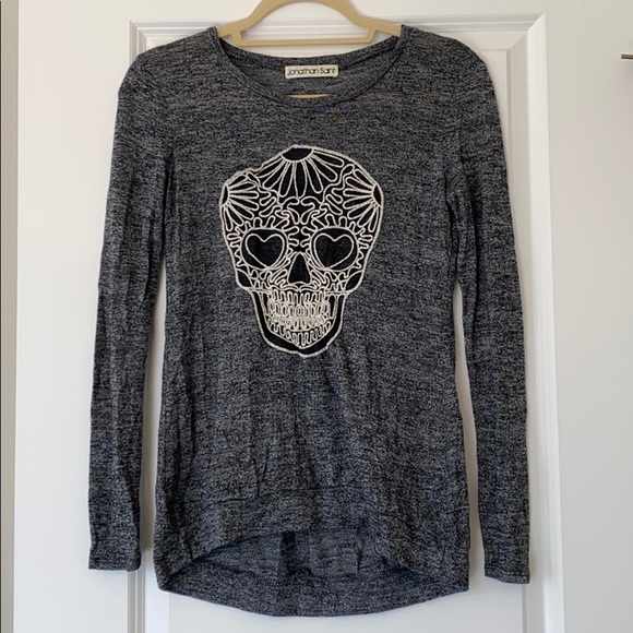Skull Gray Long sleeve - Picture 1 of 3